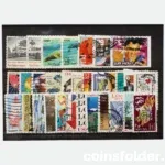 Souvenir Set of 31 Old Mixed USA Stamps - Giftcard Packed
