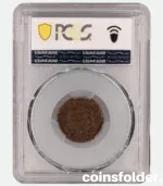 1731 Russia Polushka coin, graded VF35BN by PCGS