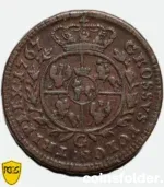 1767 Poland Copper 3 Grossu G GROSSVS Coin, PCGS VF20