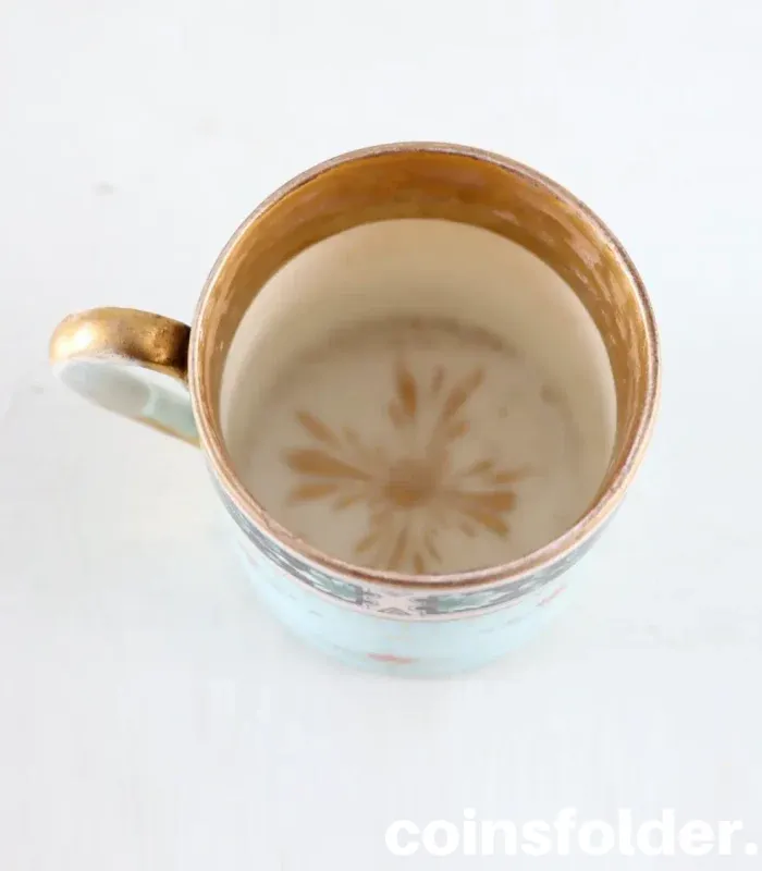 Antique Hand Painted Porcelain Cup France Empire early 19th Century