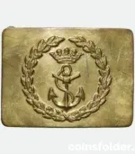 Vintage Spanish Kingdom Navy and Marine Corps Belt Buckle