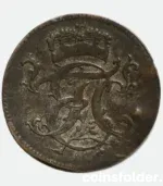 1760 German States SAXE-HILDBURGHAUSEN 1/24 Thaler, VF, with crowned ornate script monogram and 5-line inscription.