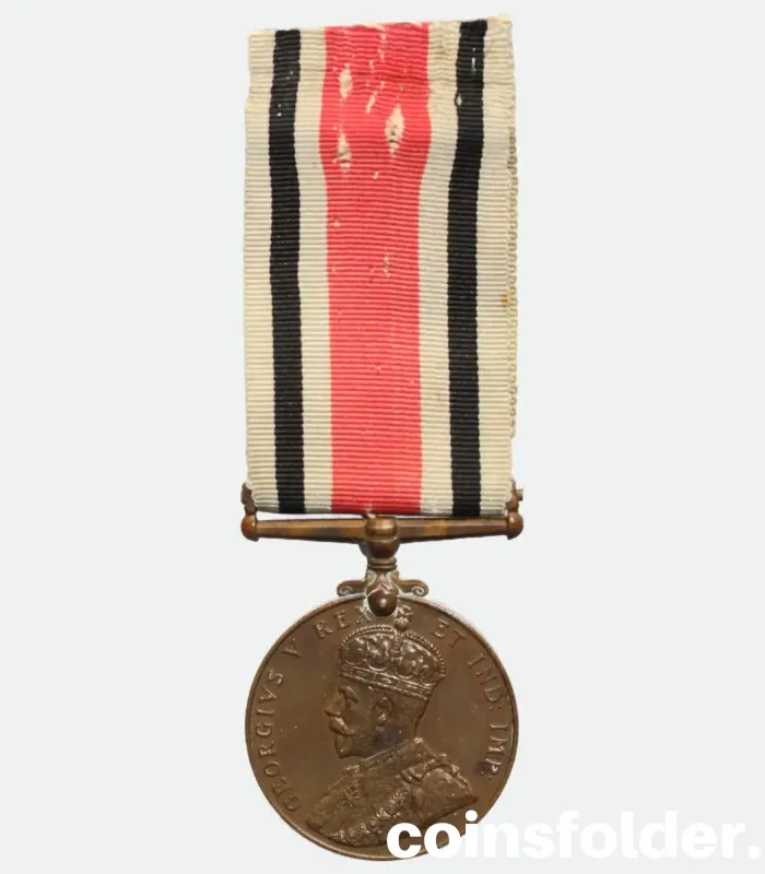 United Kingdom WWI Special Constabulary Long Service Medal with the name William F. Dodds engraved.