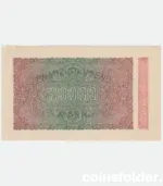 1923 Germany 20,000 Mark banknote, WM lattice watermark, UNC condition.