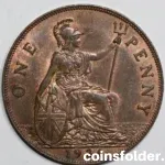 1936 United Kingdom 1 Penny, UNC – George V Coin
