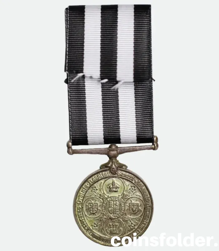 1947 Order of St. John Service Medal awarded to Ceylon Police Officer T.K. Seeoin