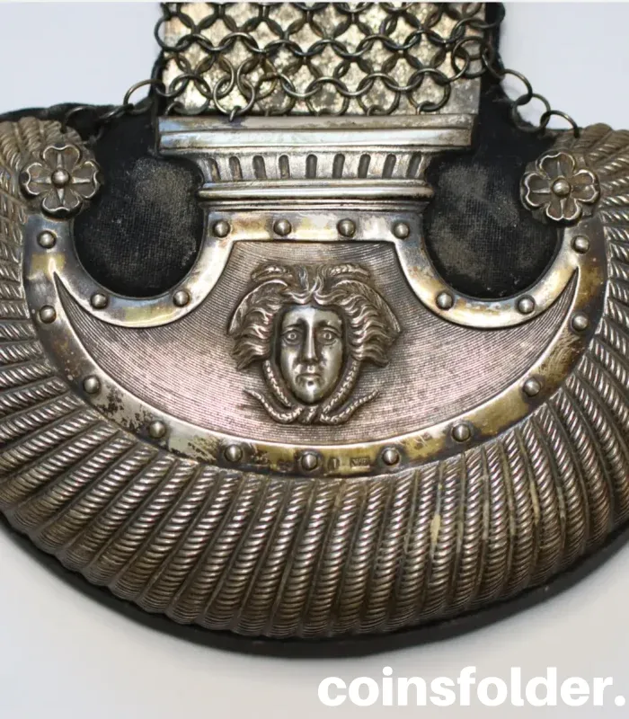 1817 Swedish Captain Silver Epaulet from 1/2nd Life Grenadier Regiment