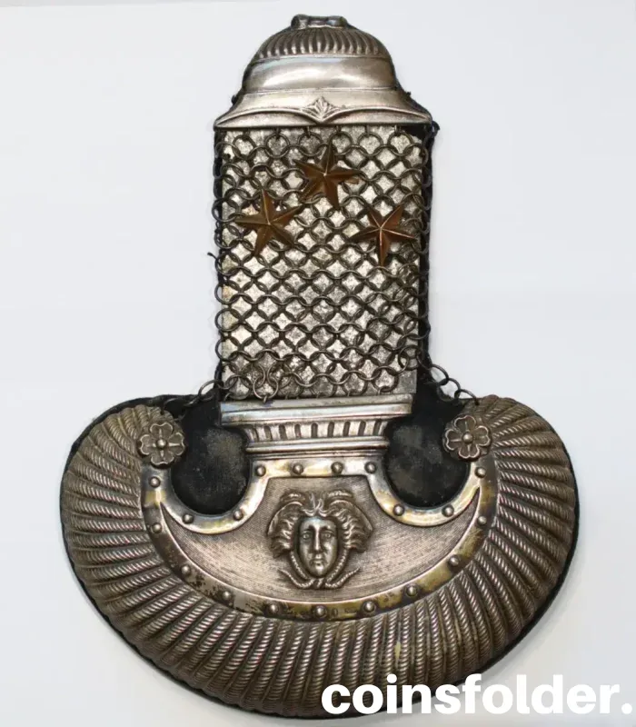 1817 Swedish Captain Silver Epaulet from 1/2nd Life Grenadier Regiment