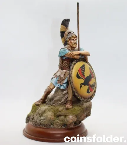 Greek Strategos Tin Soldier Statuette - Ancient Greece