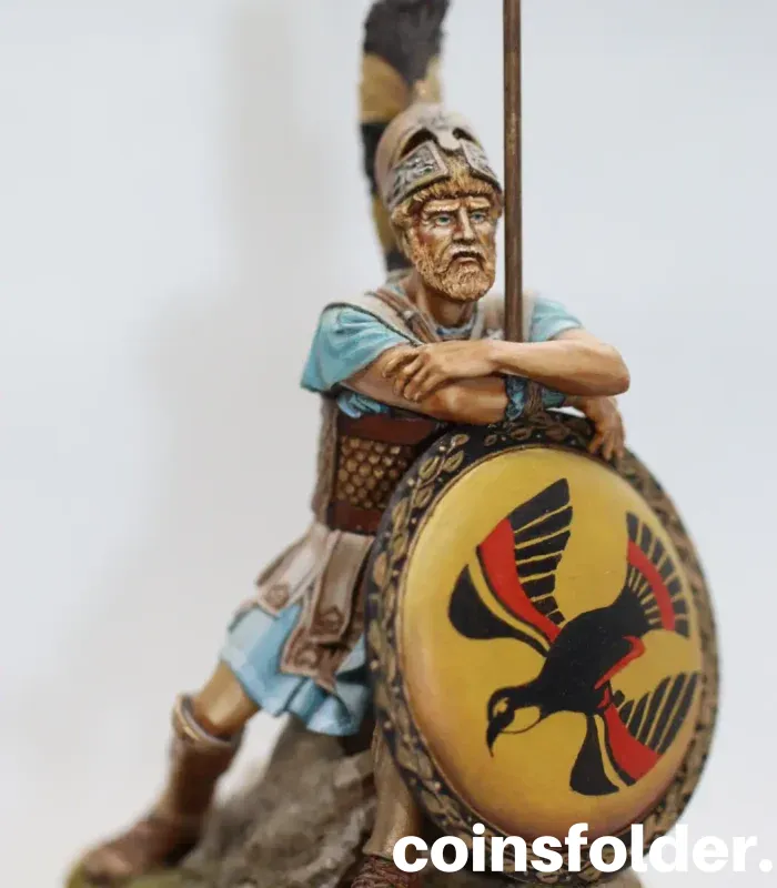 Greek Strategos Tin Soldier Statuette - Ancient Greece