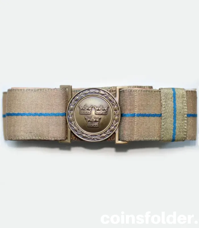 Sweden Military Belt M39 with Three Crowns Emblem