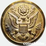 Vintage US Army Button by Rex Products Corp, New Rochelle, NY