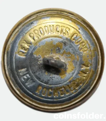 Vintage US Army Button by Rex Products Corp, New Rochelle, NY