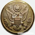 Vintage US Army Button by Scovill Mfg Co., Waterbury