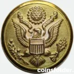 Vintage US Army Button by Waterbury Button Company, Conn.