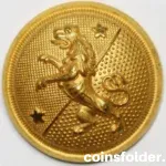 Vintage Skaraborg Regiment Officer Button by C.C. Sporrong