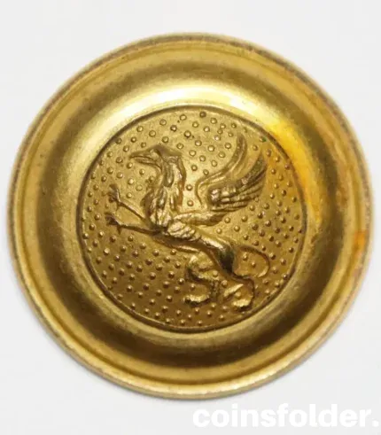 Vintage Södermanland Regiment Swedish Army Button