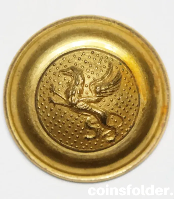 Vintage Södermanland Regiment Swedish Army Button