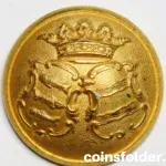 Vintage Västernorrland Regiment Officer Button by C.C. Sporrong