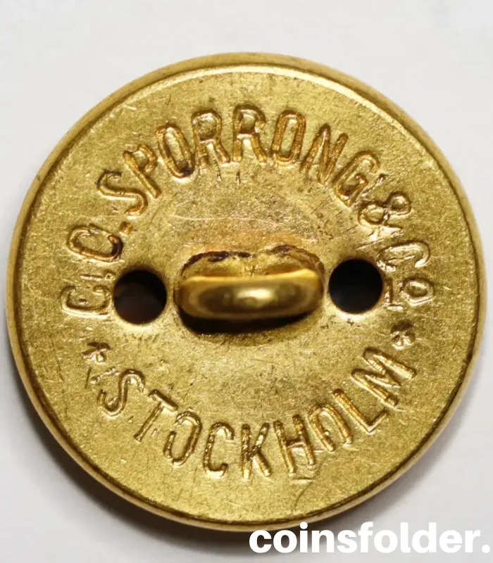 Vintage Västernorrland Regiment Officer Button by C.C. Sporrong