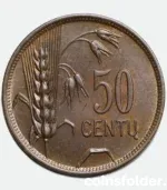 1925 Lithuania 50 Centų Coin UNC – Rare Historic Currency