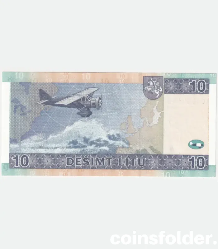 2007 Lithuania 10 Litu Banknote - AC0000185, Very Low Series, UNC