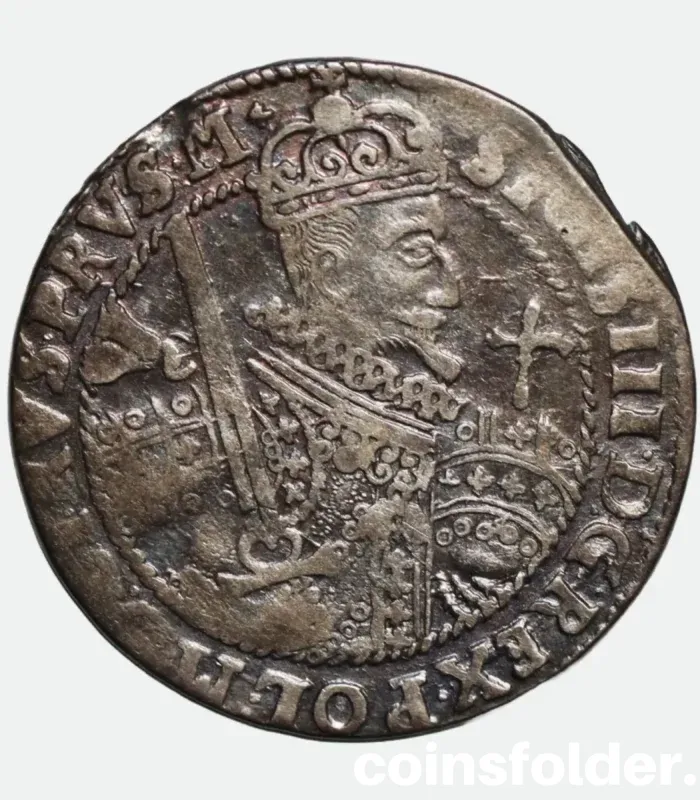 1655 Ort / 18 Groszy Coin - Sigismund III Vasa - XF