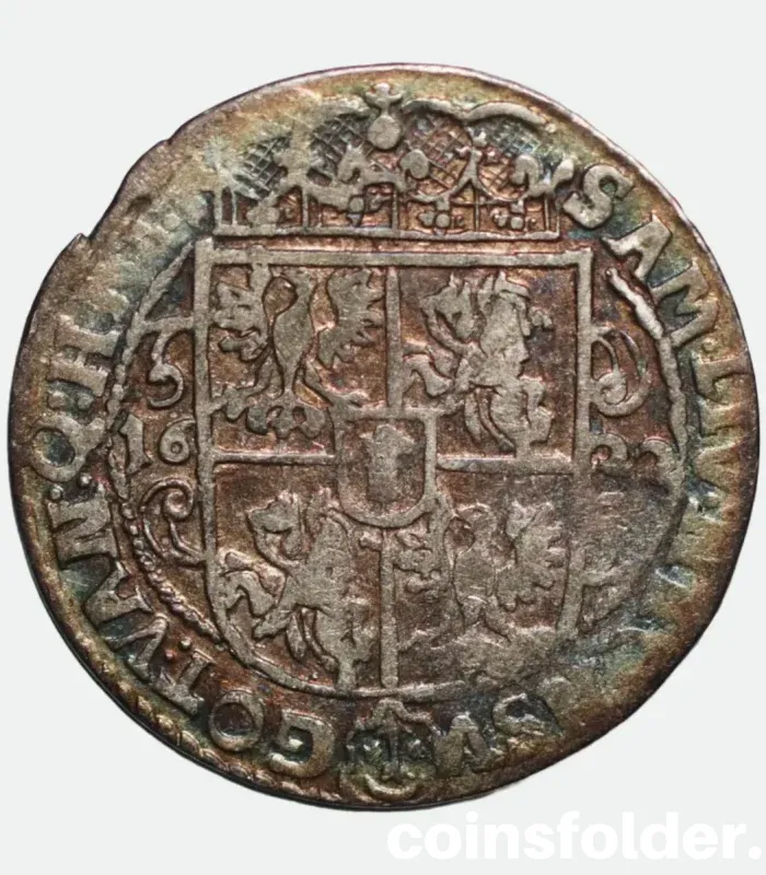 1655 Ort / 18 Groszy Coin - Sigismund III Vasa - XF