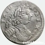 1715 Prussia 6 Grossus Coin - Fryderyk Wilhelm I - Rare German Coin