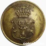 Antique Livery Button - Mecklenburg Crest