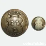 Set of Antique Livery Buttons - Treschow Family Crest