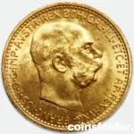 1912 Austria 10 Corona Gold Coin Restrike BU Francis Joseph I