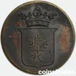 Antique Livery Button with Lagergren family crest