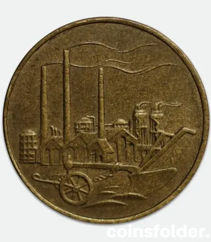 1950 A East Germany 50 Pfennig Coin – Aluminum Bronze