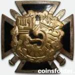 Finland Army NCO Graduation Badge silver-plated enameled