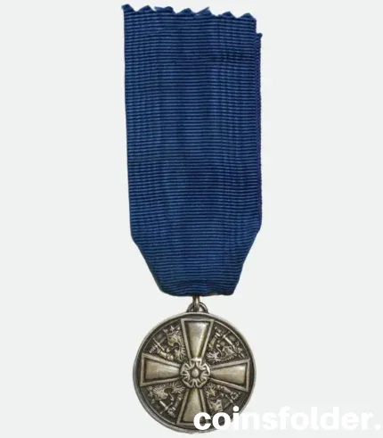 1984 First Class Medal of the White Rose of Finland silver with ribbon
