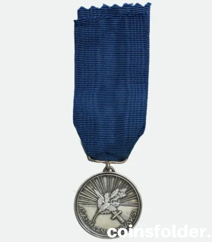 1984 First Class Medal of the White Rose of Finland silver with ribbon