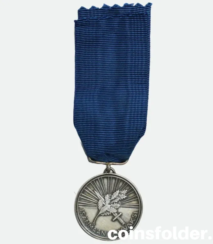 1984 First Class Medal of the White Rose of Finland silver with ribbon