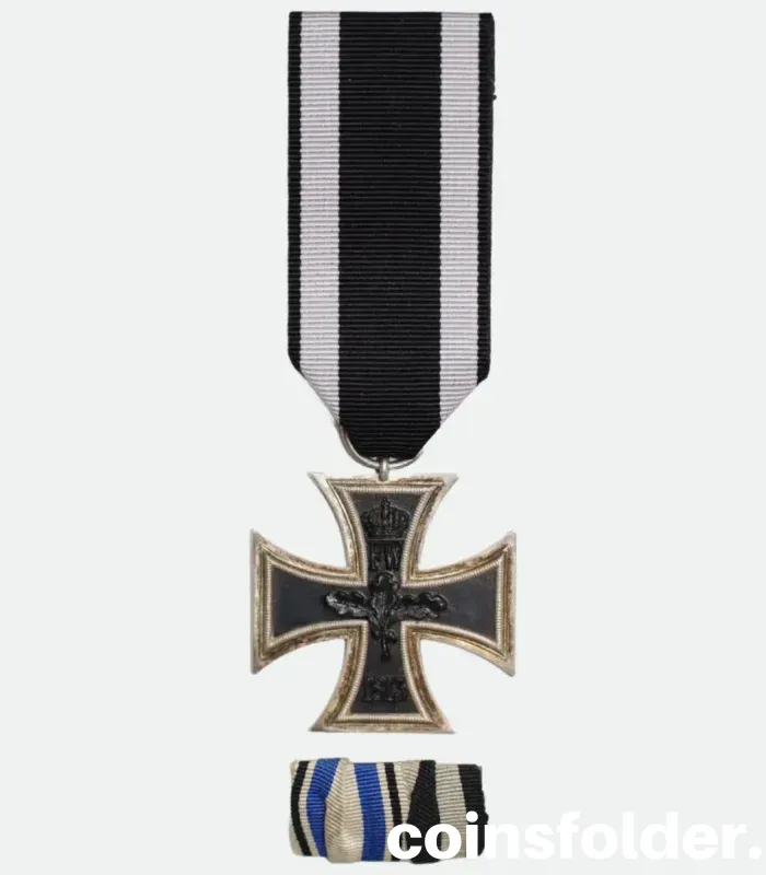 1914 German Iron Cross 2nd Class with original service ribbon bar