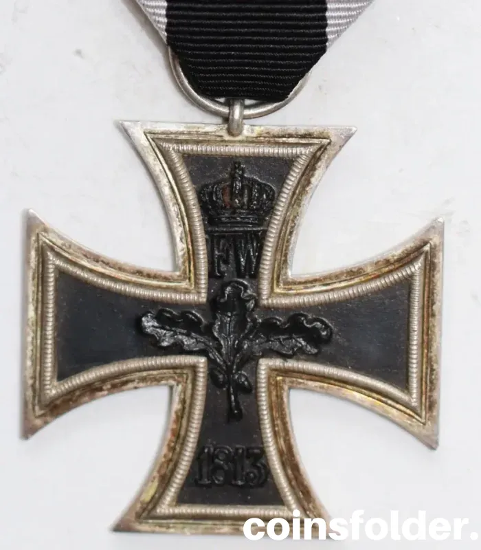 1914 German Iron Cross 2nd Class with original service ribbon bar