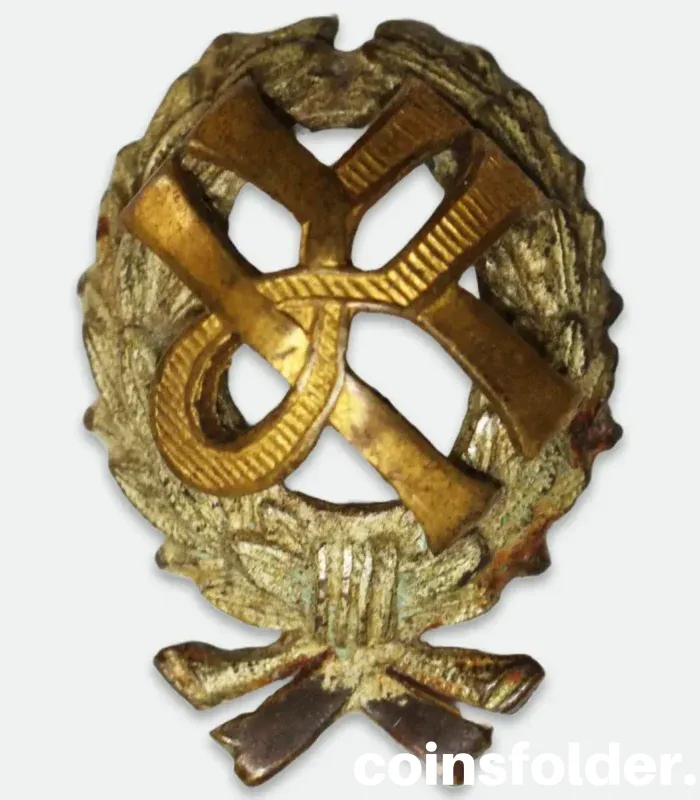 Imperial Russian Student Hat Badge – Bronze, XF