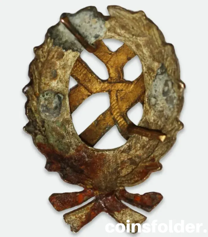 Imperial Russian Student Hat Badge – Bronze, XF