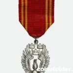 1955 Swedish Civil Protection Merit Silver Medal with ribbon