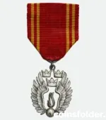 1955 Swedish Civil Protection Merit Silver Medal with ribbon