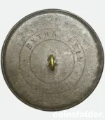 Antique 19th century button with classical woman bust design