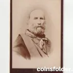 Antique Cabinet Photo of Giuseppe Garibaldi by Montabonel