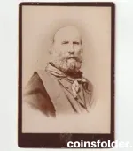 Antique Cabinet Photo of Giuseppe Garibaldi by Montabonel