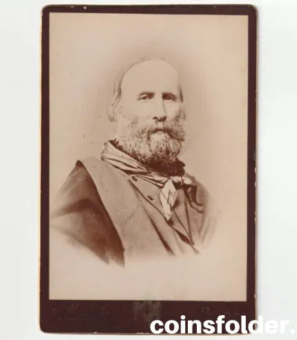 Antique Cabinet Photo of Giuseppe Garibaldi by Montabonel