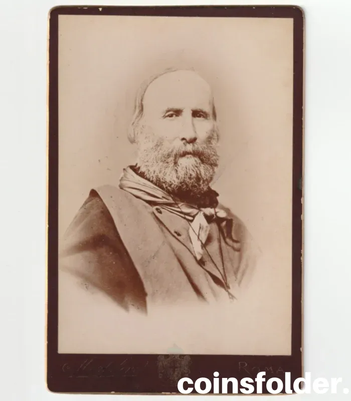 Antique Cabinet Photo of Giuseppe Garibaldi by Montabonel