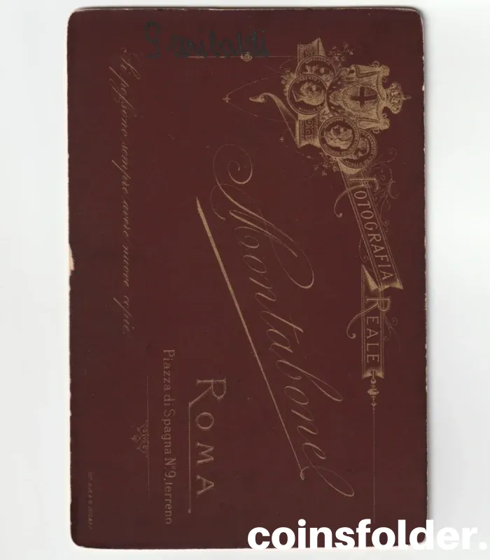Antique Cabinet Photo of Giuseppe Garibaldi by Montabonel